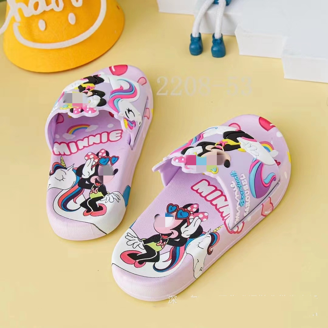 2023 Hot  Kids Boy Cheap Slipper for Outdoor Beach Jelly Sandals For Children Girls Cartoon Slide Slipper Shoes