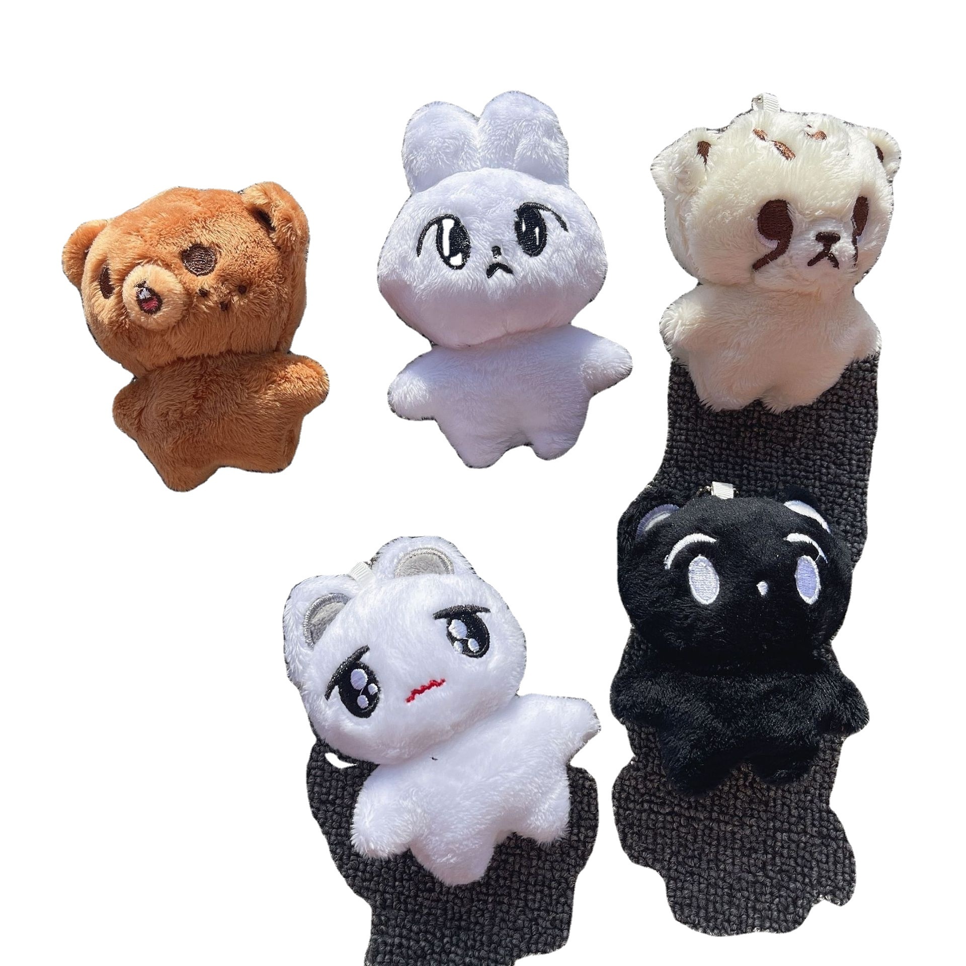 2023 Customized 10CM cute doll Idol Kpop plush stuffed toy cute animal toy plush doll Lying body sitting body doll