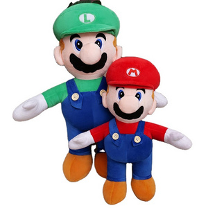 Manufacture Super high quality Cute Mario stuffed plush toys cartoon dolls children gift activities wholesale custom design