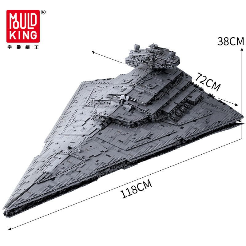 Tiktok Hot Mould King 13135 Star Destroyer Toys Plastic Wars Technic Building Blocks Set MOC-23556 Monarch Starship Model Toys