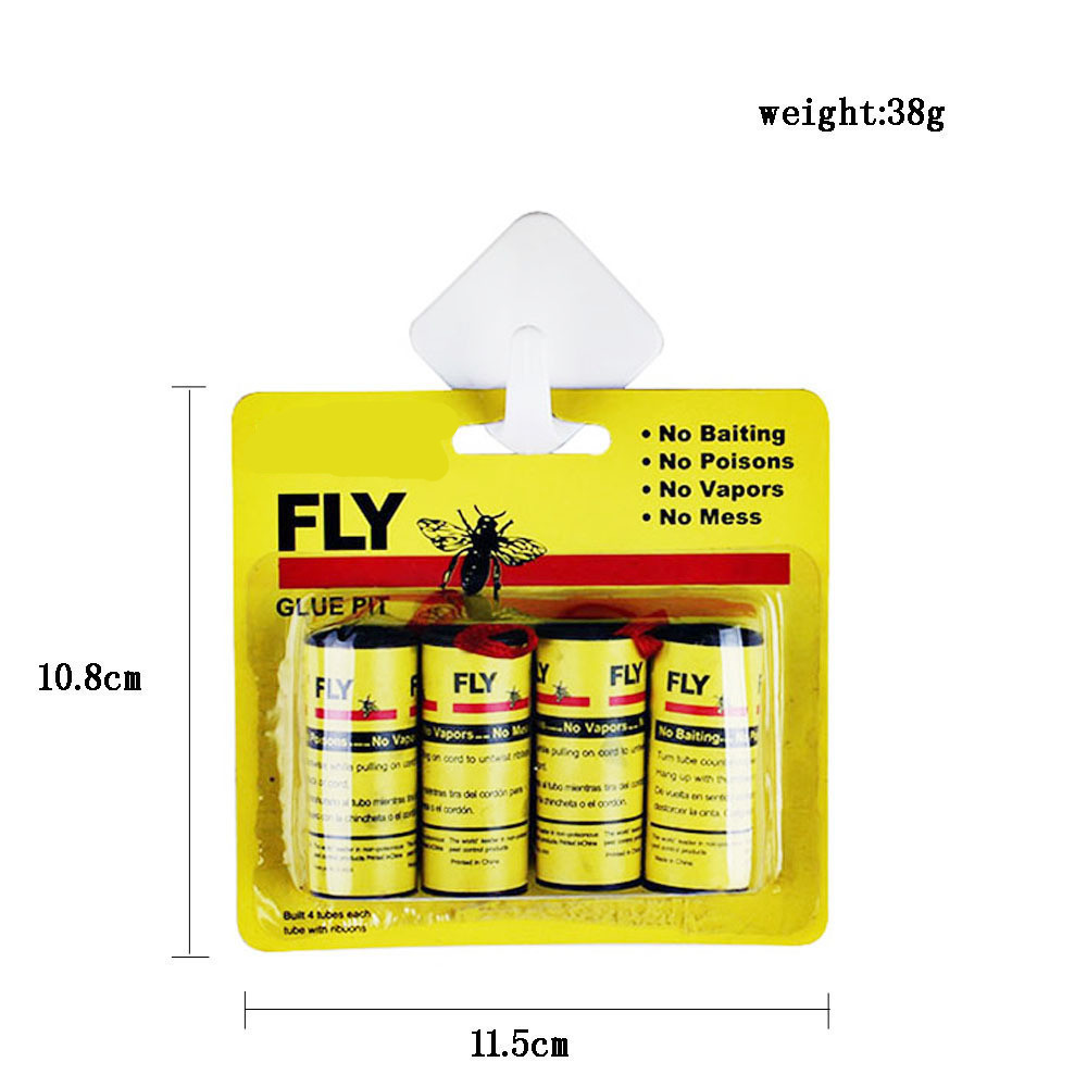 RTS sticky glue ribbon roll fly ribbon roll hanging fly trap fruit fly trap pheromone trap