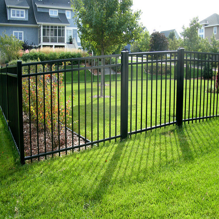 high quality custom aluminum fences / black metal fence panels wholesale outdoor garden privacy aluminum fencing