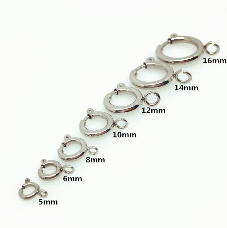 China factory supply 316l stainless steel unique necklace clasp jewelry Slingshot buckle clasps