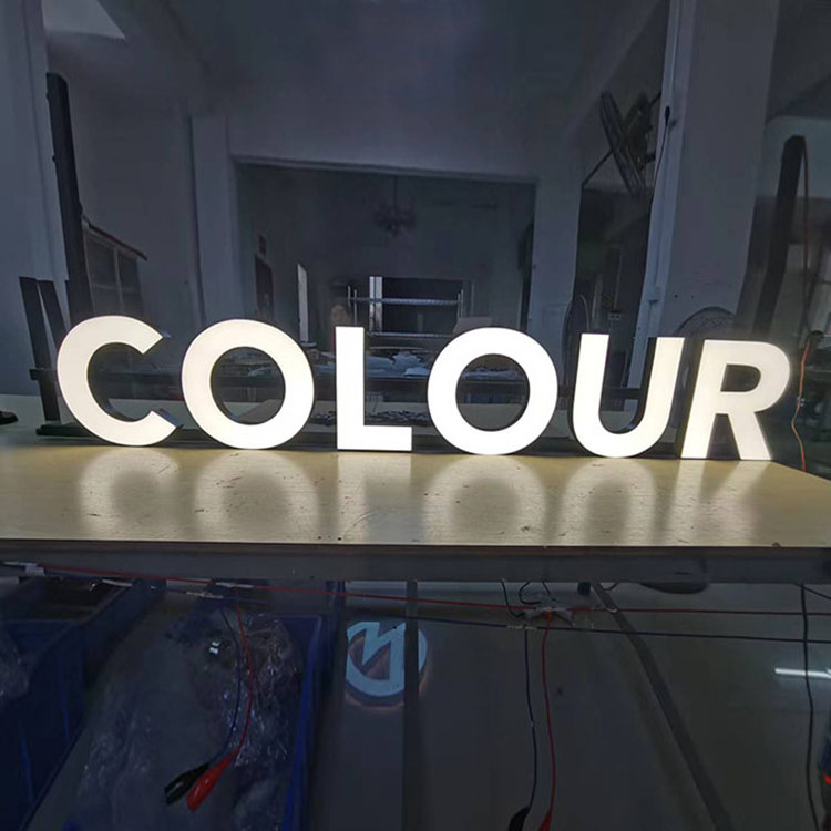 Logo 3D Sign Custom Metal Led Light Wall Stainless Steel Logo Sign Letters 3D Logo