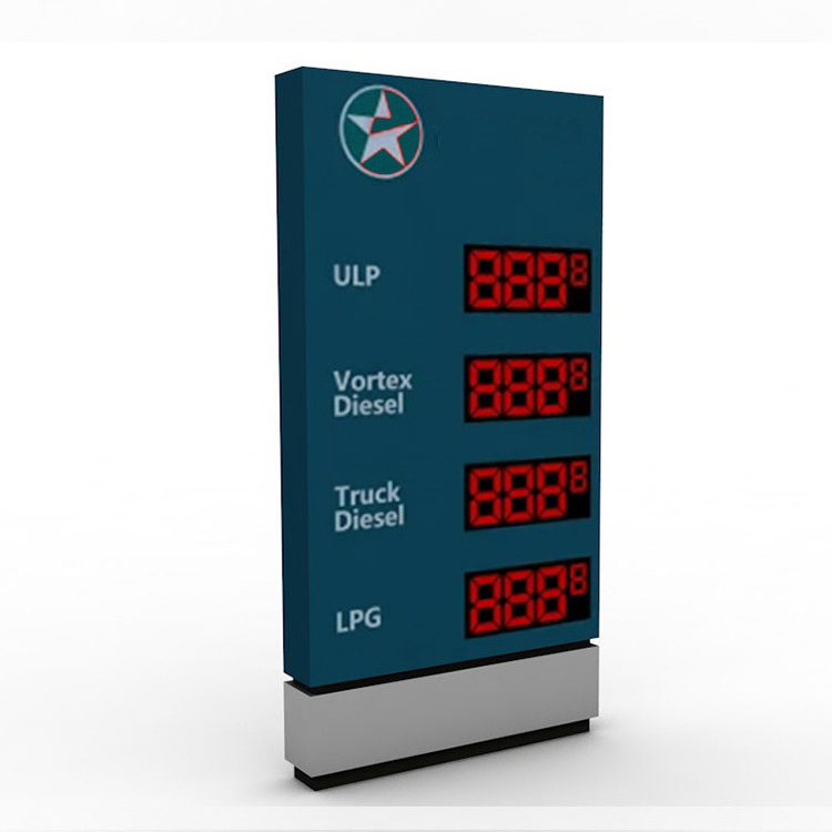 Modern Metal Bus Stop Shelter Station Petrol Station Digital Sign Led Price Board Pylon Prices Led Display