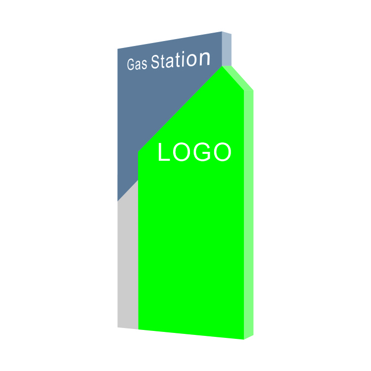 Customized Highway Pylon Road Sign Large Digital Billboard Price