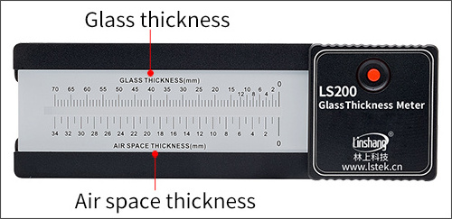 Linshang LS200 glass thickness measurement tools glass thickness measurement device laser thickness gauge