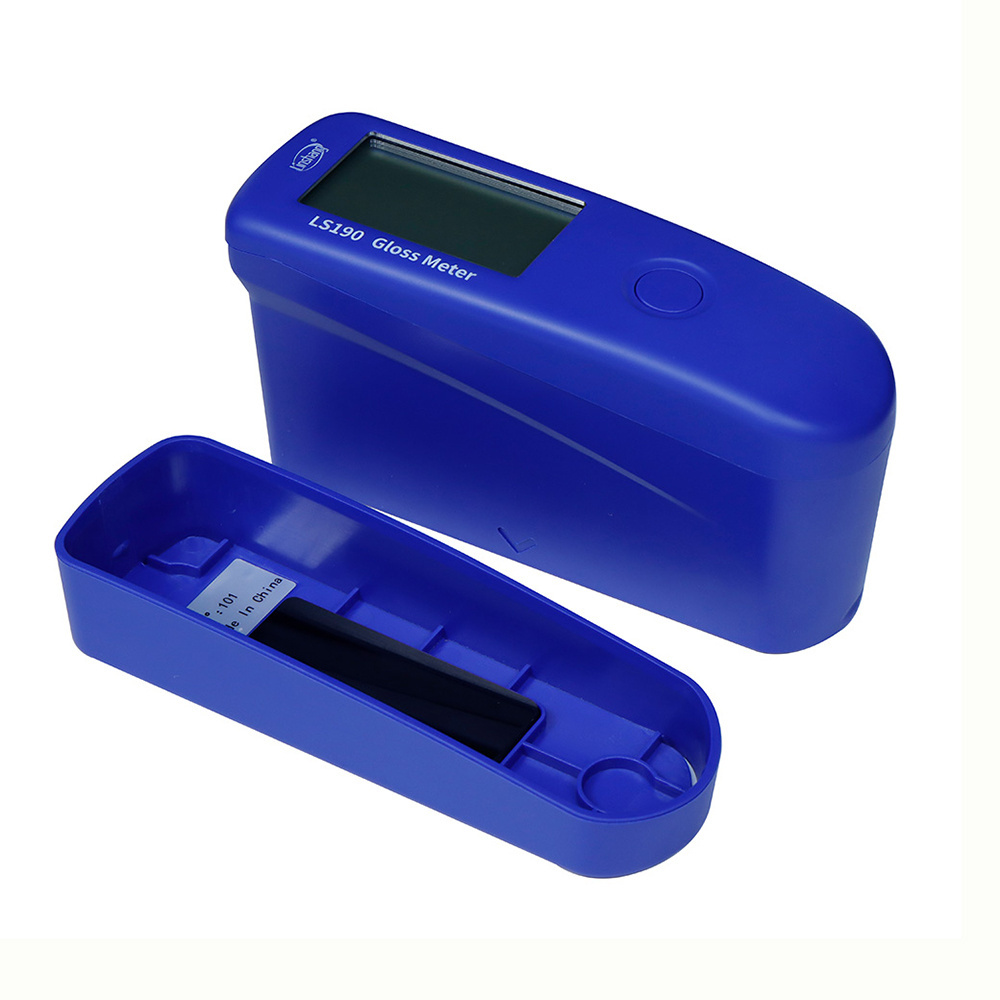 LS190 60 Degree Glossmeter Single Angle Gloss Instrument Portable Sheen Glossy Meter Digital Glossmeter Gloss Meter for Paint