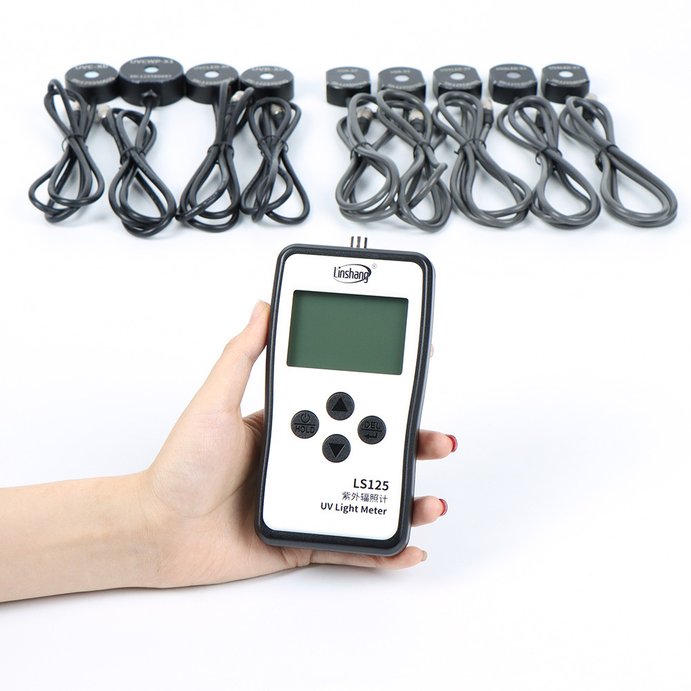 LS125 Multi Probe Digital UV UVA UVB Light Radiometer UVC Tester Meter Ultraviolet Radiation Radiometer UV Light Meter