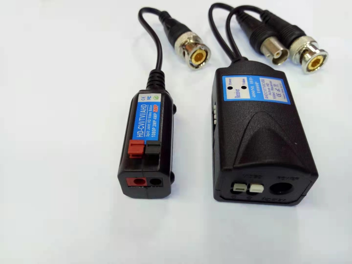 Good quality active balun Passive Transceiver 1CH Active video balun transmitter and receiver support AHD CVI TVI