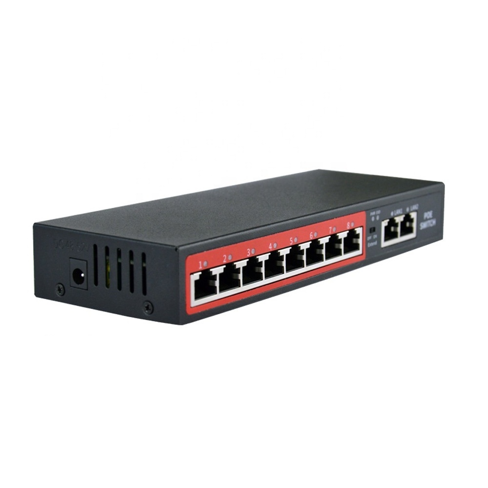 Factory high quality  8Ports POE Switch Reverse Power Supply Ethernet smart switch for ip camera