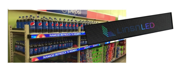 Factory in stock Shelf led display goods strip ticker shelves edge screen lcd advertising display for supermarket retail store