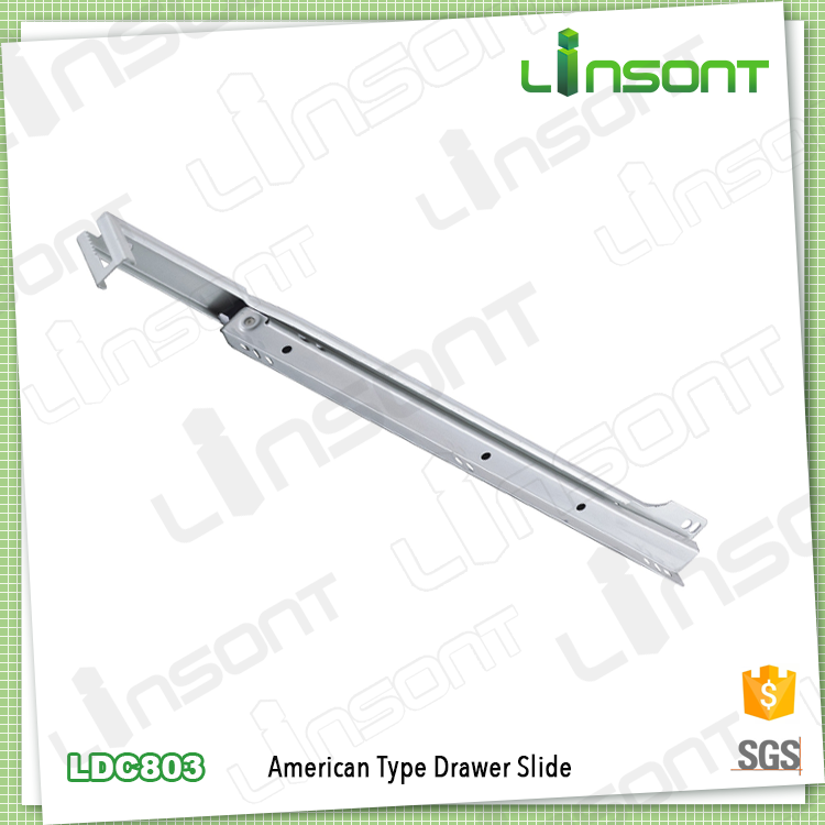 Linsont American Style Drawer Slide Powder Coated Slide Abs Wheel for Drawer Factory