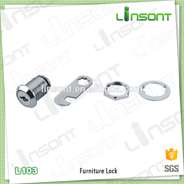 Linsont mailbox camlock metal key replacement locks for file cabinet drawers office desk drawer locks Factory