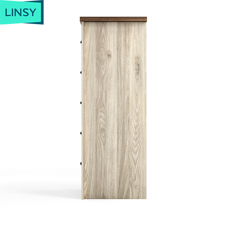 Linsy Factory Direct Price 5 Drawer Living Room Cabinet Wooden Drawer Storage Bucket Cabinet