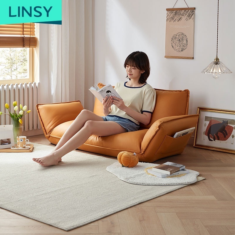 Linsy New Design Model Wholesale Luxury Large Double Foldable Bean Bag Living Room Furniture Sofa TBS032