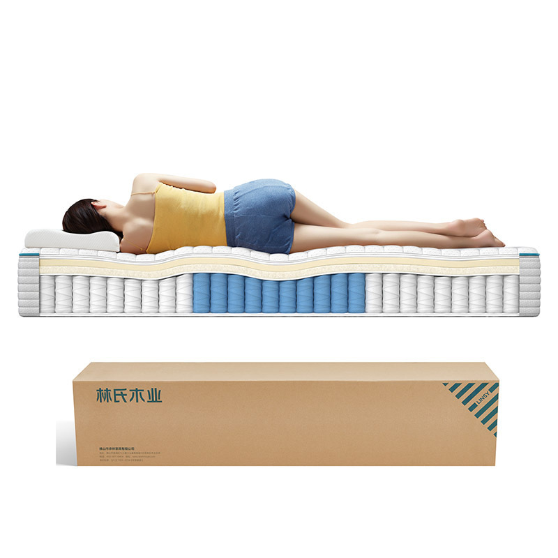 Linsy Continuous Spring Mattress Customized Size Memory Foam Firm Queen Mattress Innerspring Cd097