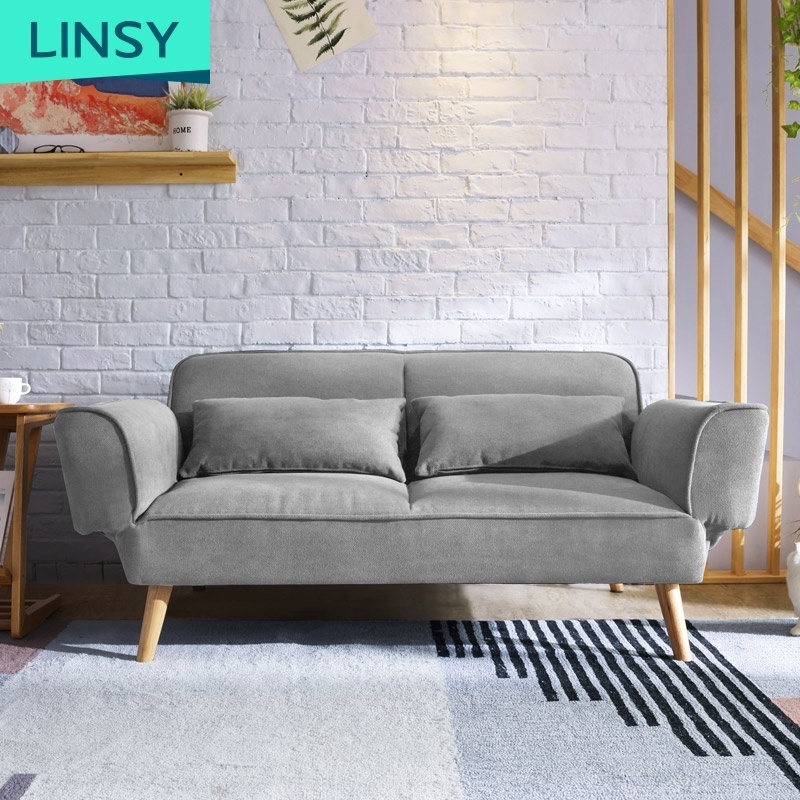 Linsy Special Design Sofa Bed For Living Room And Apartment Modern Simple Folding Sofa Bed Foldable Multifunctional LS075SF2