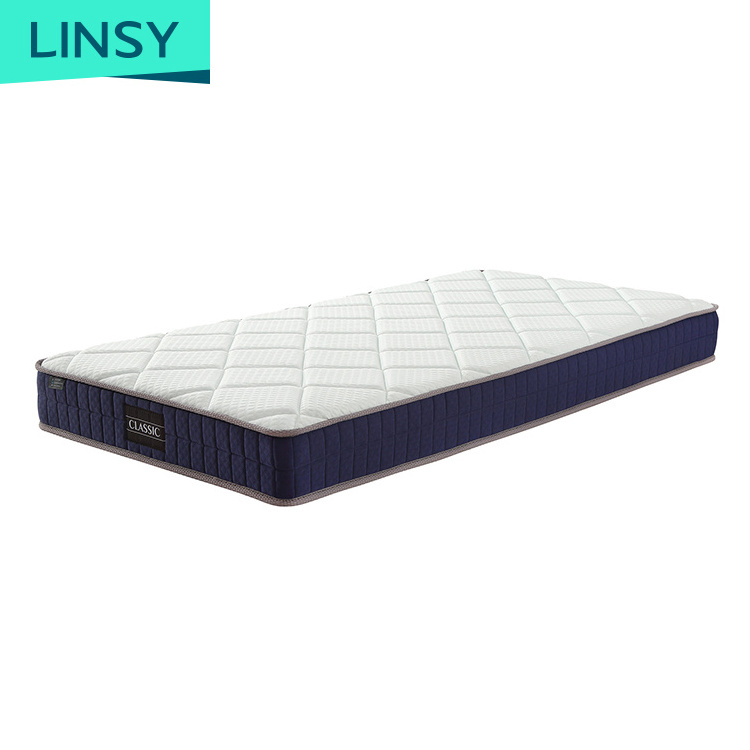 Linsy 1cm Gel Visco Memory Foam 19 cm Height Firm Firmaness 38 Density 14cm Bonnell Coil King Spring mattress B2322