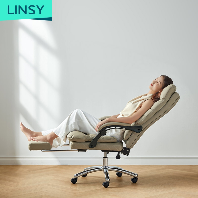 Linsy bedroom computer chair home office chair comfortable sedentary can lie up and down gaming comfortable chair