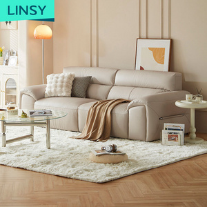 Linsy Soft Leather Sofa Set Furniture Germany Living Room Leather Sofa Room Furniture Piano Leather Sofa