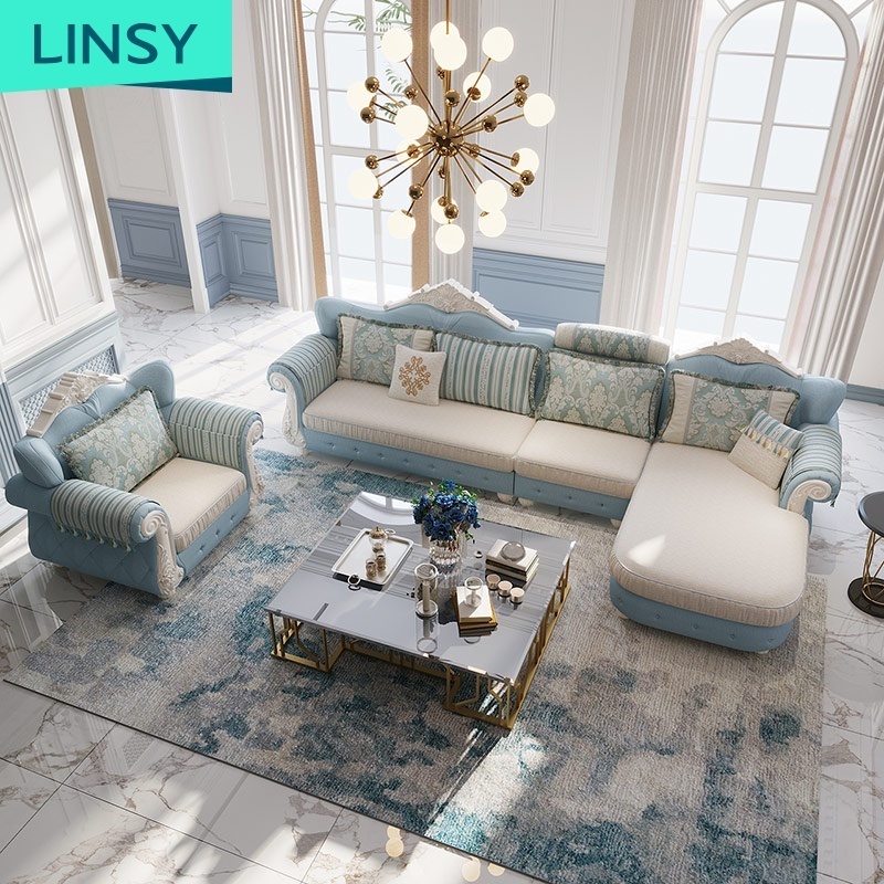 Linsy Big Seater Sofa Design Couch Sets In Living Room European Country Style Couches Lounge Living Room Furniture Sofa 980