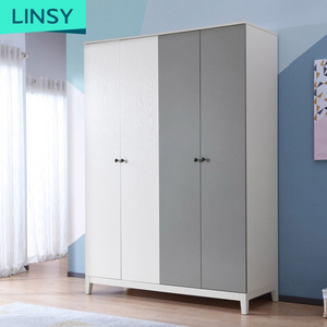 Linsy High Quality Cheap Children Wardrobe Closet Bedroom Furniture Set Wardrobe DW1D