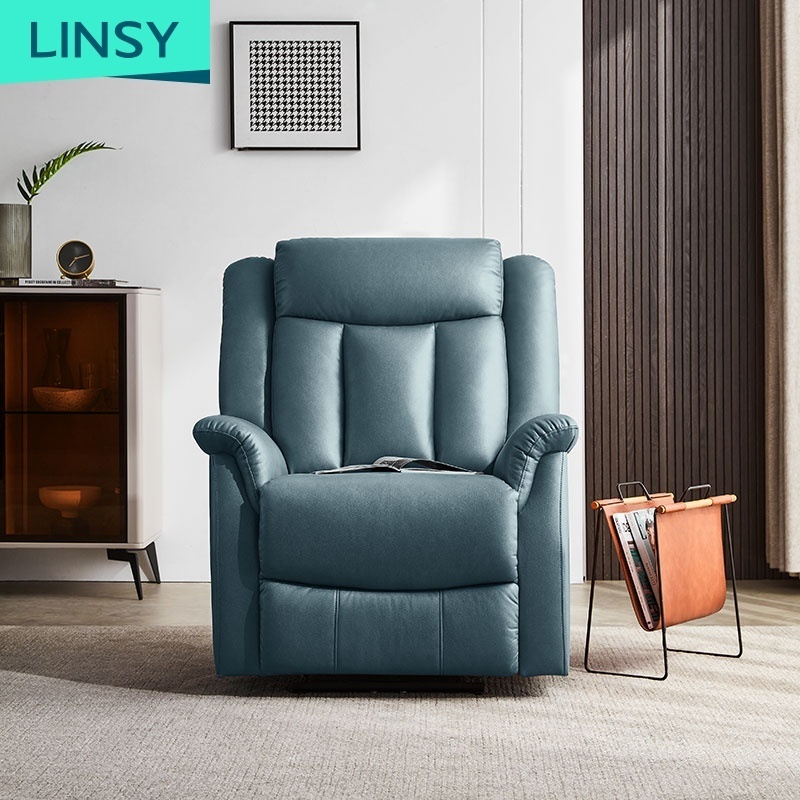 Linsy  Luxury French Single Corner One Seat Home Theater Cinema Orange Recliner Chair Lazy Sofa Ls316Sf2