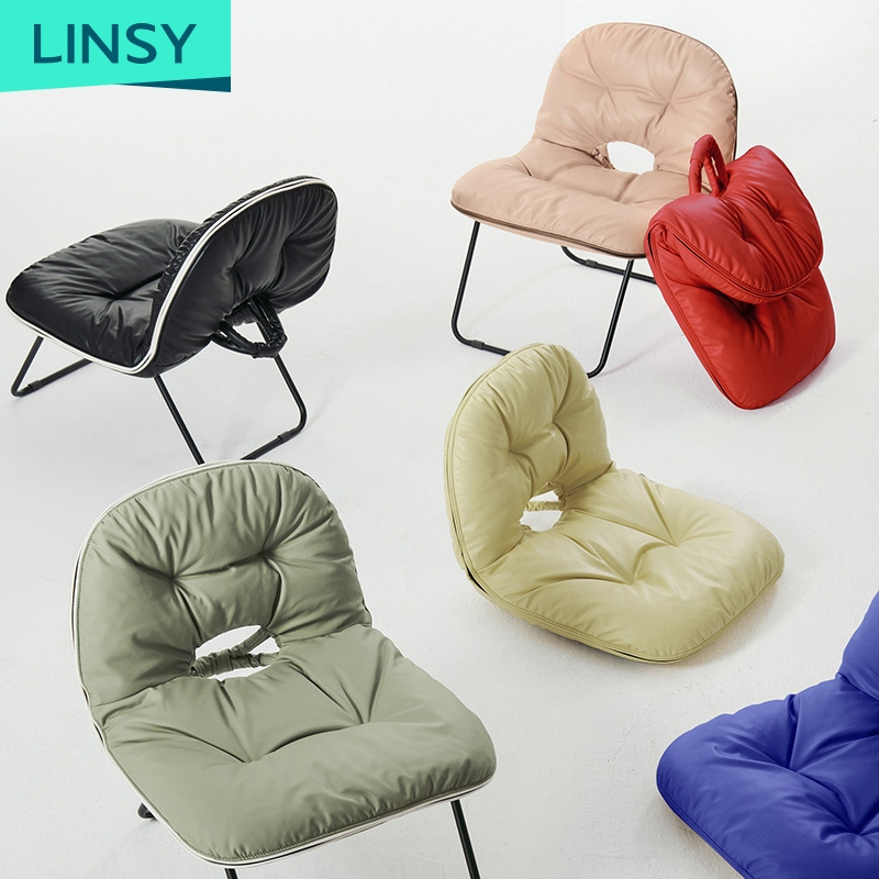 Linsy  folding saucer chair target moon chair comfortable garden camping portable foldable chair