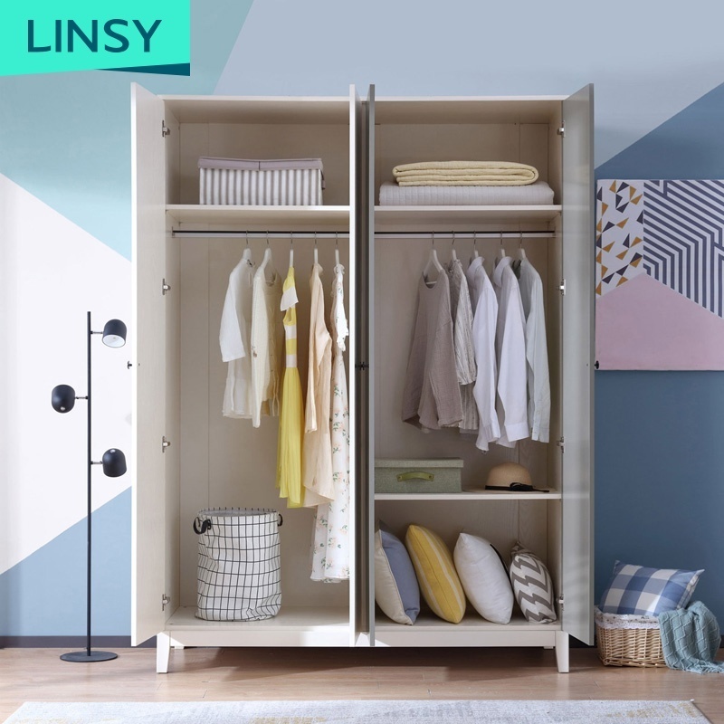 Linsy High Quality Cheap Children Wardrobe Closet Bedroom Furniture Set Wardrobe DW1D