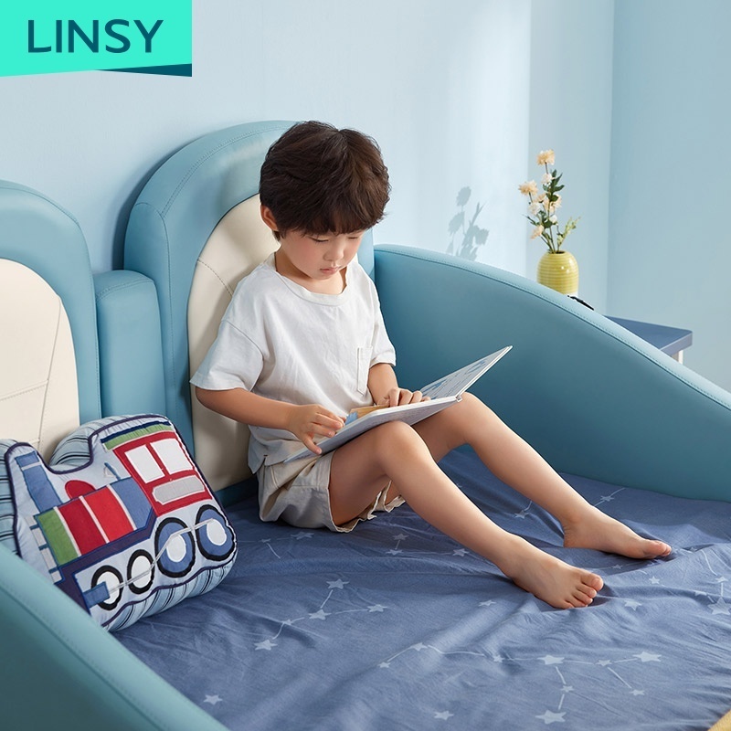 Linsy Blue Kids Furniture Kids Race Car Bed Tbc068