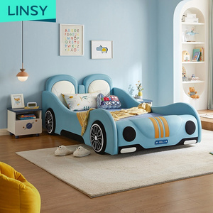 Linsy Blue Kids Furniture Kids Race Car Bed Tbc068