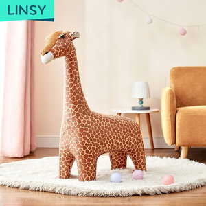 Linsy Animal Shape Children Toys Sofa Furniture Nordic Mini Giraffe Cartoon Kids Play Sofa Chair LS274I1