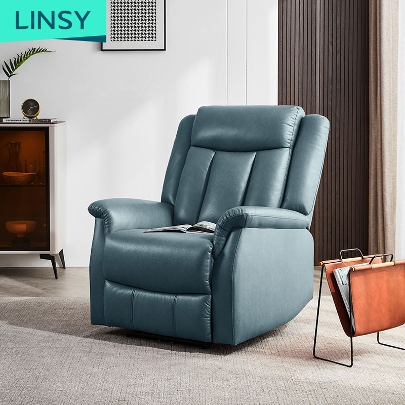 Linsy  Luxury French Single Corner One Seat Home Theater Cinema Orange Recliner Chair Lazy Sofa Ls316Sf2