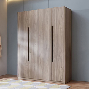 Linsy New Design Modern Furniture Walldrope Bedroom Closet 4 Door Mdf Wardrobe DV1D