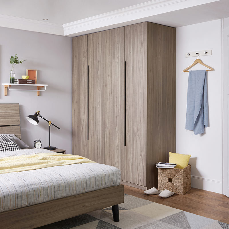 Linsy New Design Modern Furniture Walldrope Bedroom Closet 4 Door Mdf Wardrobe DV1D