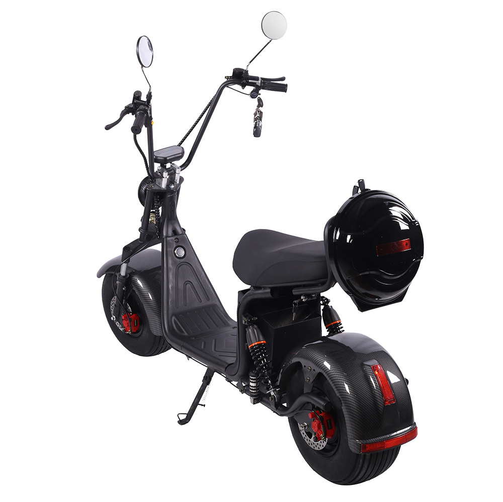 Lingte X20 60V 1000W 2000W 12A 20A Lithium Battery Power Big Seat Adult 2 Wheel Fat Tyre Moped Scooter Electric Mobility Scooter