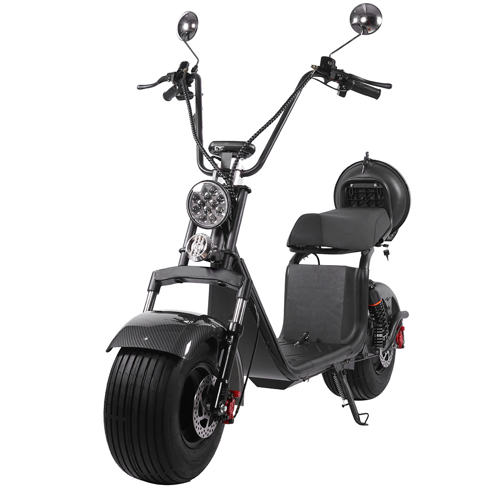 Lingte X20 60V 1000W 2000W 12A 20A Lithium Battery Power Big Seat Adult 2 Wheel Fat Tyre Moped Scooter Electric Mobility Scooter