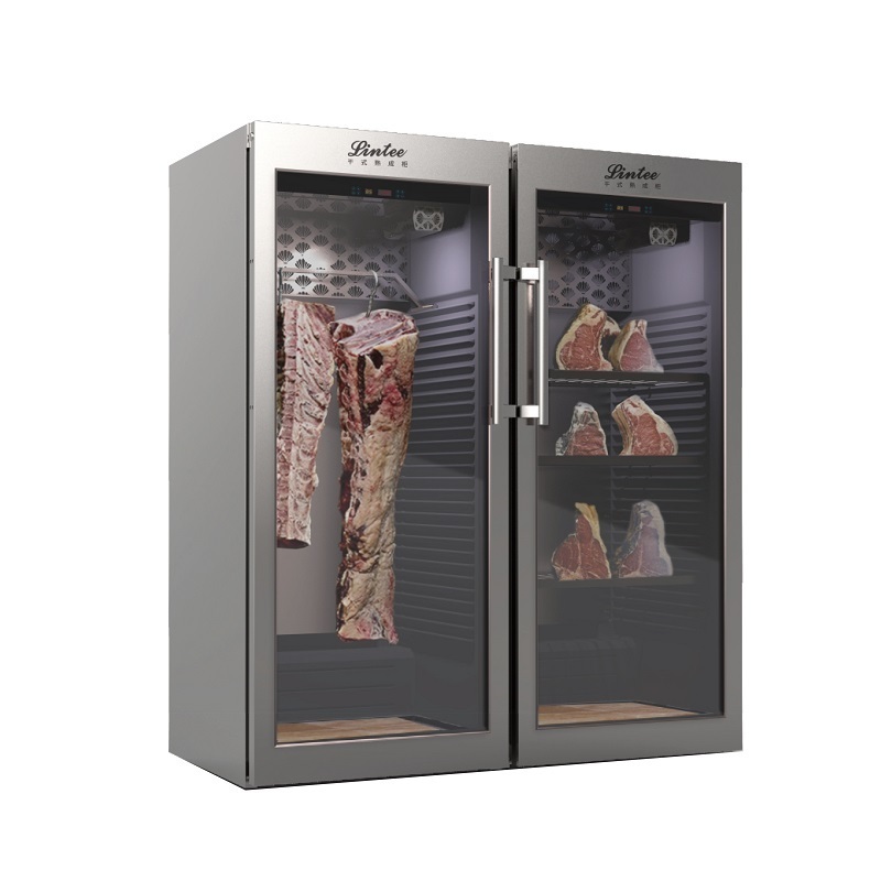 supermarket refrigeration equipment meat hanging cabinet beef dry aging steak dry ager display chiller