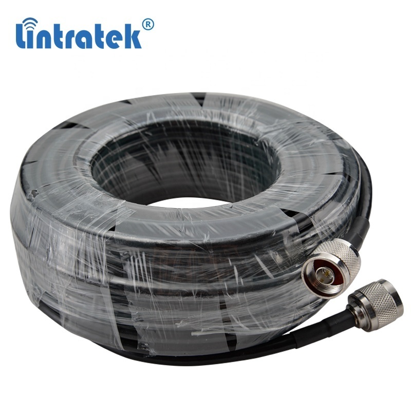 Lintratek 1/5/10/15/20/30/50 m high quality RG6 coaxial cable N type male connectors 5D wire Jumper communication cable