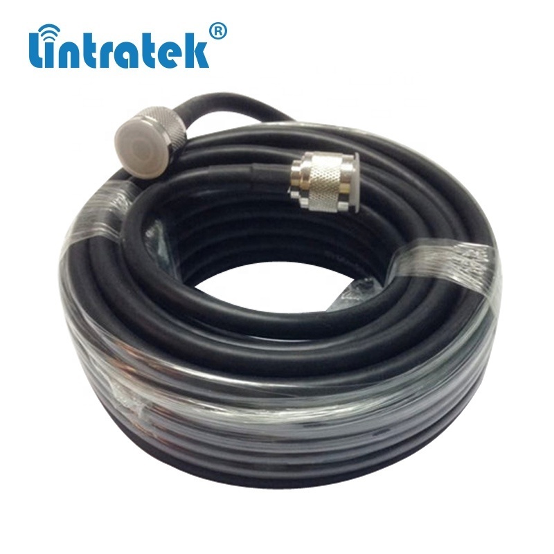 Lintratek 1/5/10/15/20/30/50 m high quality RG6 coaxial cable N type male connectors 5D wire Jumper communication cable