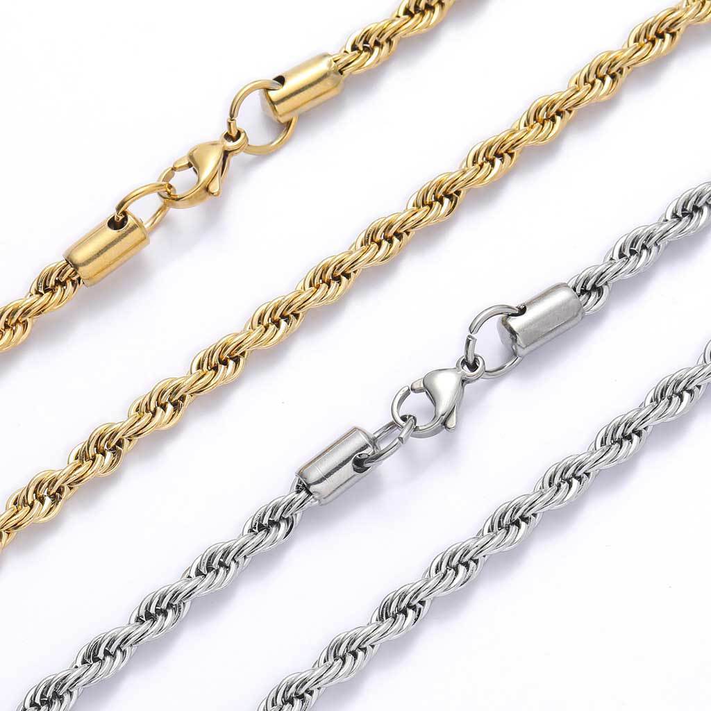 Fashion Tarnish Free Jewelry Golden Supplier Stainless Steel Byzantine Snake Cuban Link Chain Choker Necklace