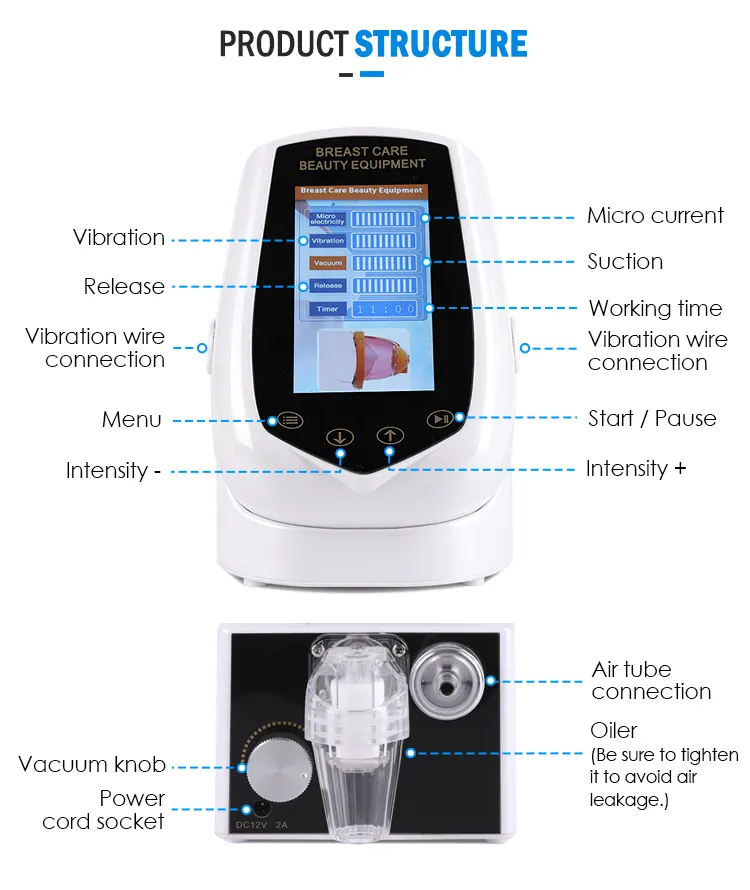 LED Cavitation Vacuum System Body Slim Breast Enhancement Vacuum Butt Lifting Machine Breast Enlargement Machine For Personal