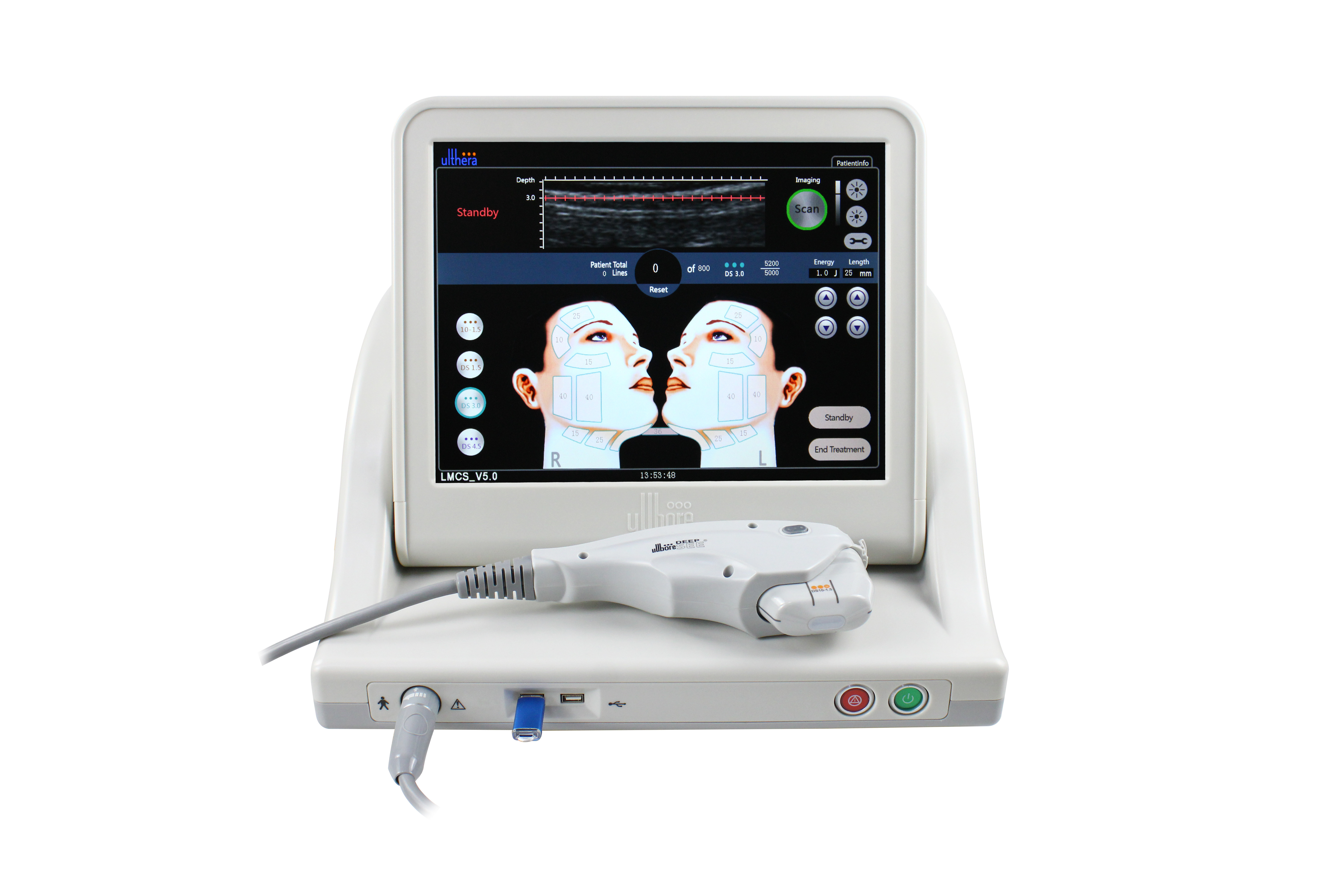 ultra 2d Hifu Small Face Lifting Hifu High Intensity Focused Ultrasound Facial Skin Rejuvenation HIFU Machine