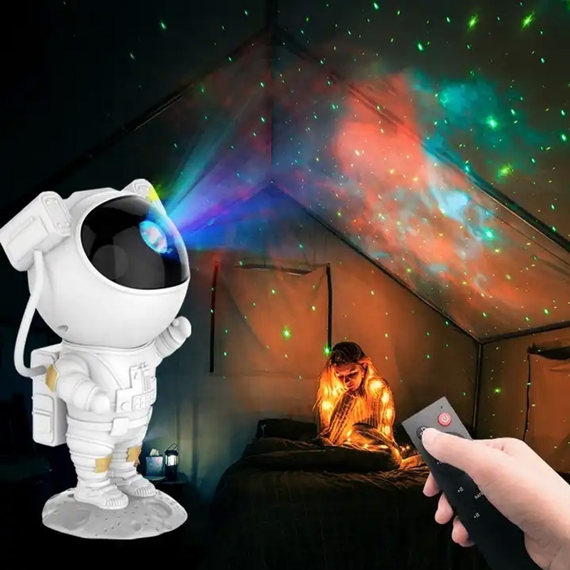 Kids Star Projector Night Light Astronaut Space Buddy Projector Lamp Starry Sky Star Night Light with Remote LED Lamp