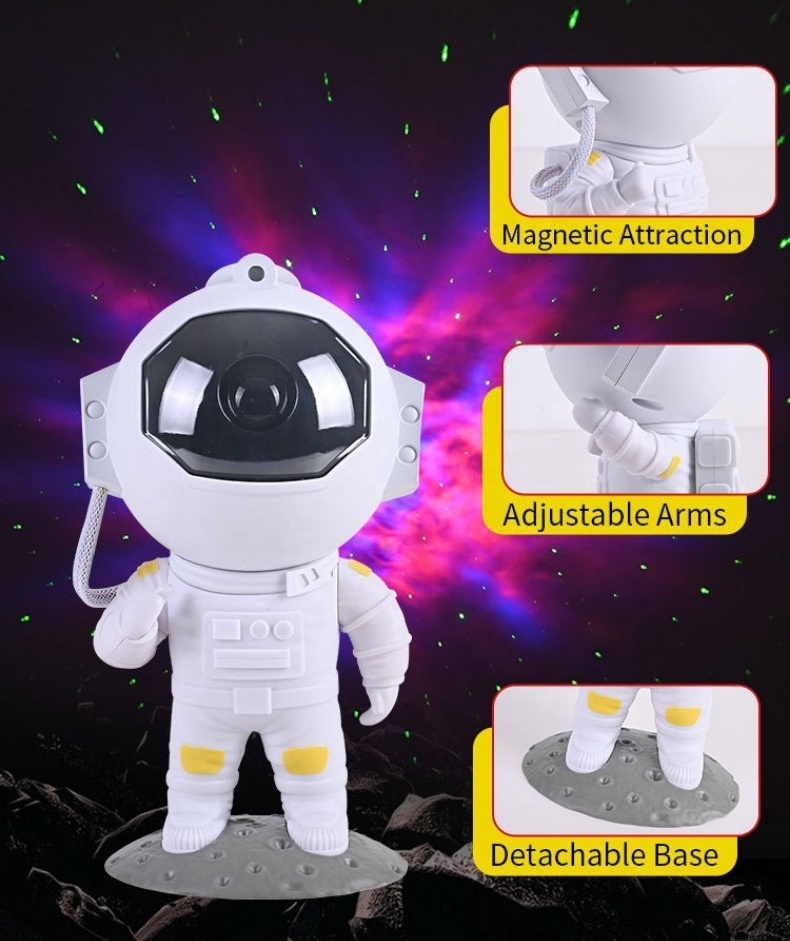 Kids Star Projector Night Light Astronaut Space Buddy Projector Lamp Starry Sky Star Night Light with Remote LED Lamp