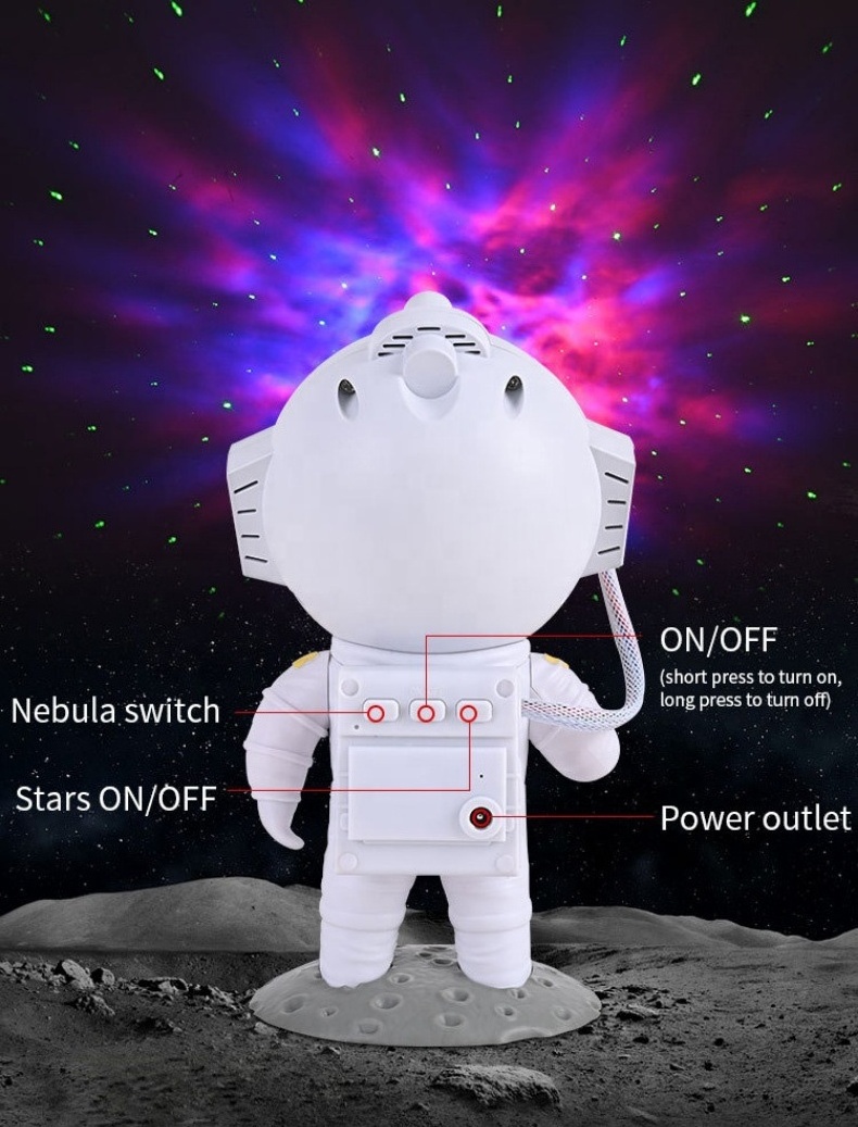 Spaceman LED Starry Sky Night Light With Remote Kids Gift Astronaut Star Projector Night Light