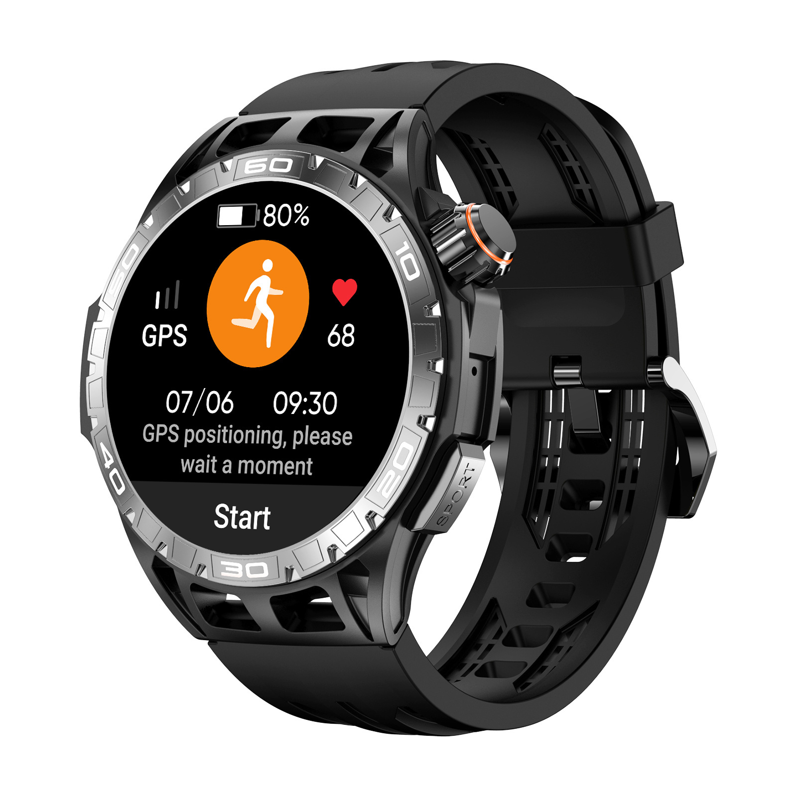 2024 New LG102 Running Cycling Outdoor Sports GPS Tracking Smartwatch 1.43