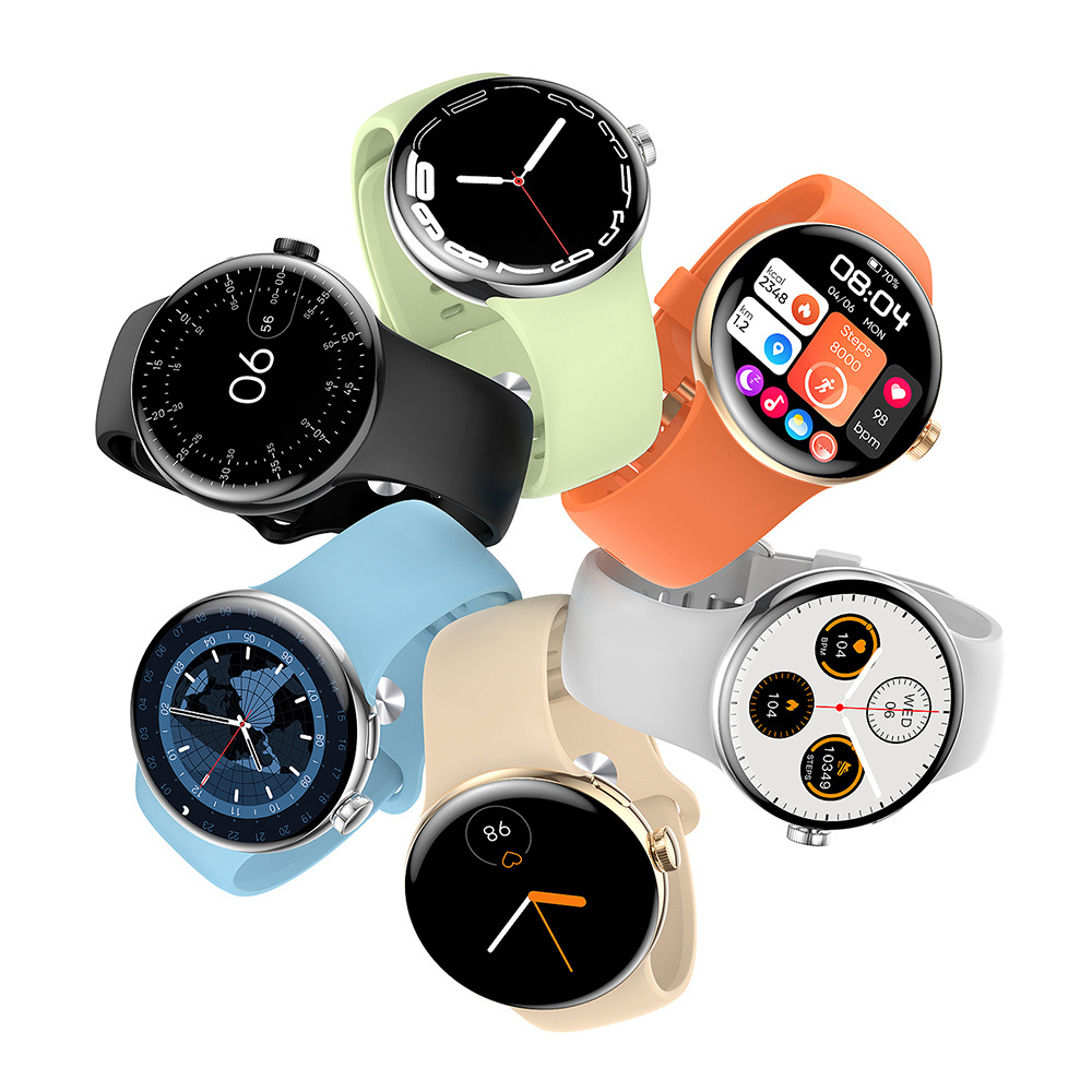 Linwear Google Pixel Watch BT Calling Smart Watch Amoled Sleep Fitness Blood Pressure Tracking Wearable Devices