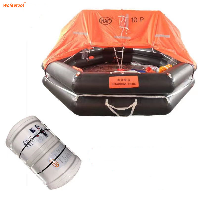 6 8 10 20 25 person Waterproof Neoprene Inflatable Floating Island Lake River marine rescue liferaft Life Raft